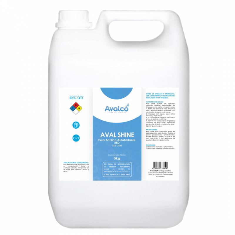 Cera Alvalshine Autobrillo 5 L - Avalco