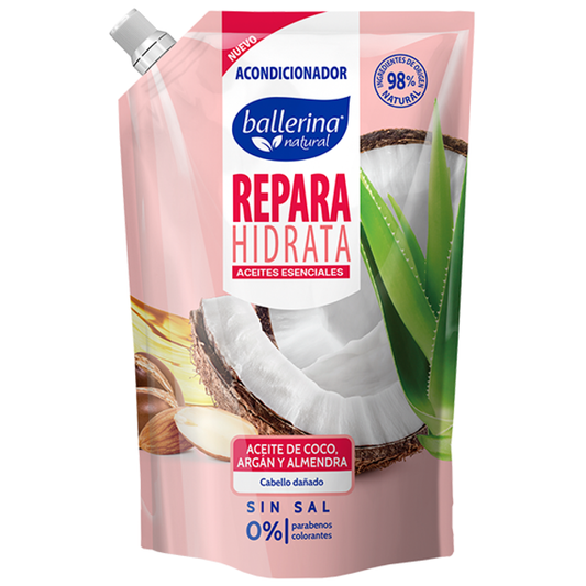 Acondicionador Ballerina Repara Hidrata Coco Almendra