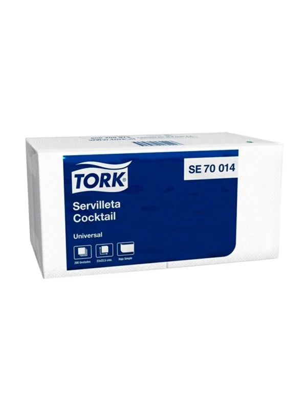 Caja Servilleta Cocktail Tork 24 Paquetes de 200 hojas