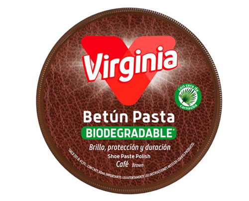 Betún para calzado Virginia color café 80 g