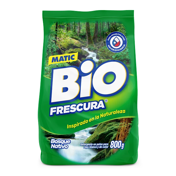 Detergente Polvo Biofrescura Bosque 800 grs