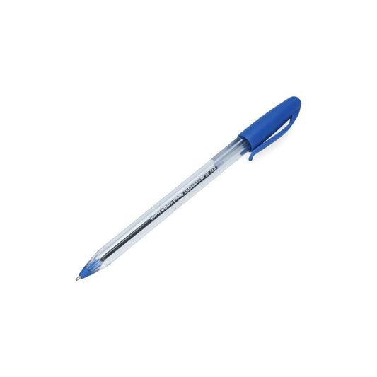 Lapiz Pasta 1.0 Mm Punta Media Azul Kilometrico Cristal Inkjoy