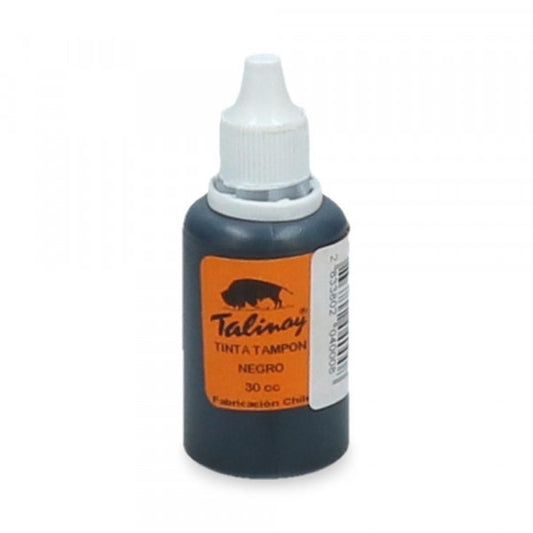 Tinta Para Tampon 30 Cc Negra Al Agua