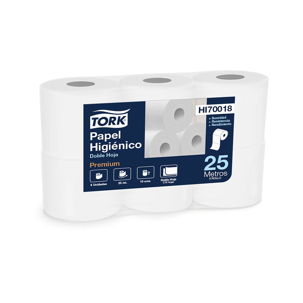 Papel Higienico Tork 6x25 mts Doble Hoja 48 rollos