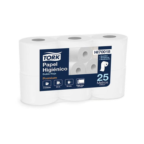 Papel Higiénico Tork 6x25 mts Doble Hoja