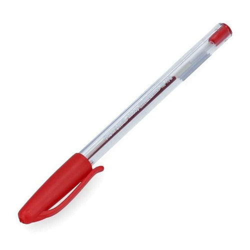 Lapiz Pasta 1.0 mm Punta Media Rojo Kilometrico Cristal Inkjoy