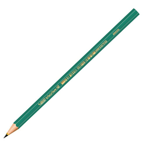 Lapiz Grafito 2Hb Hexagonal Evolution Sin Goma Bic