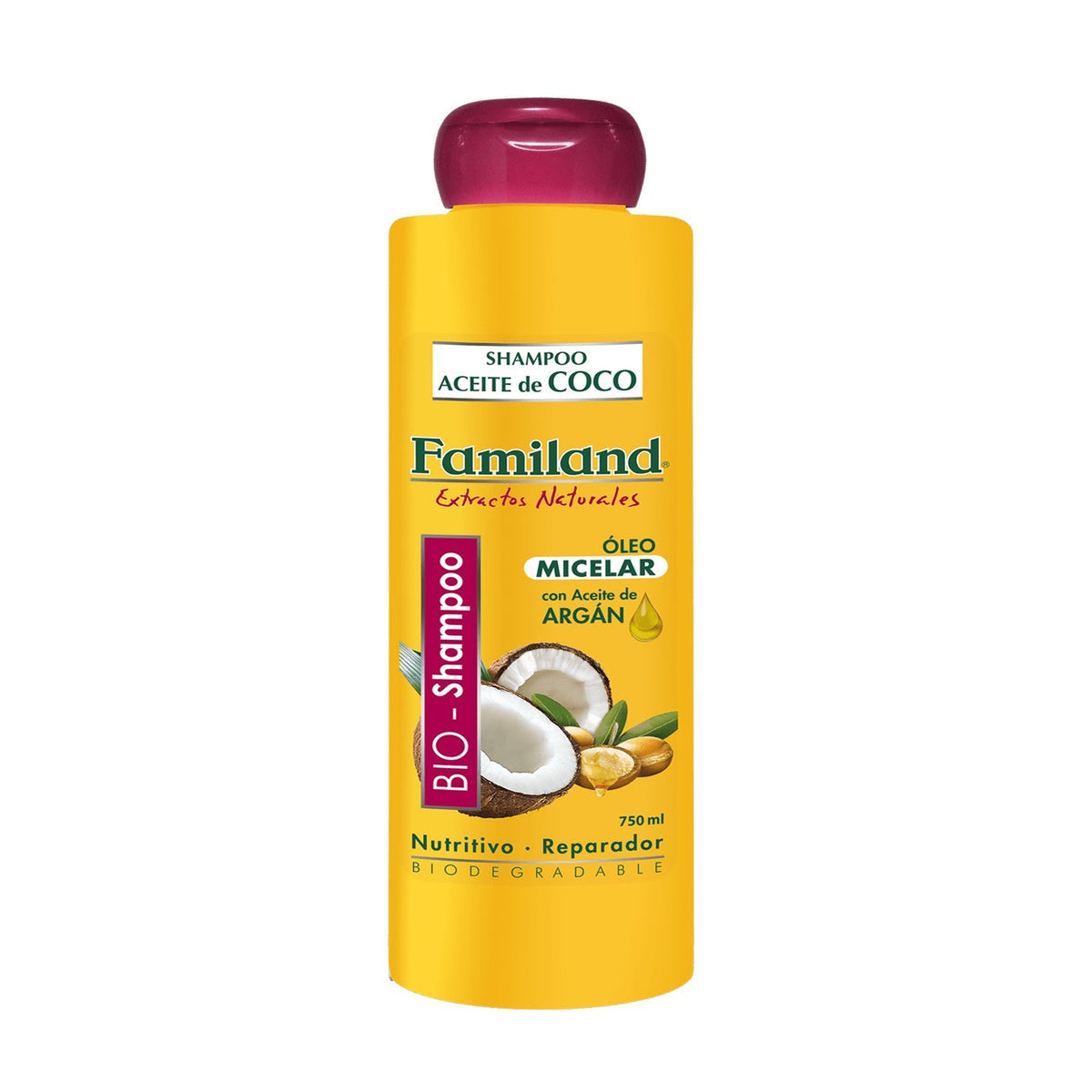 Shampoo Familand coco argán 750 ml