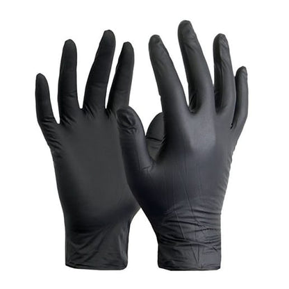 Guante Nitrilo Negro Tallas S-M-L-XL Foodis x100