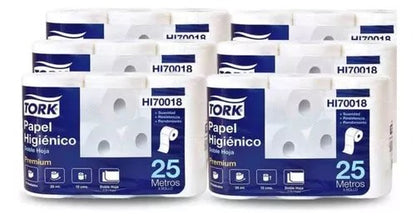 Pack Super Ahorro Papel higienico Tork 6x25 -48rollos + Toalla de Papel Tork 2x24 -16 rollos + Servilleta