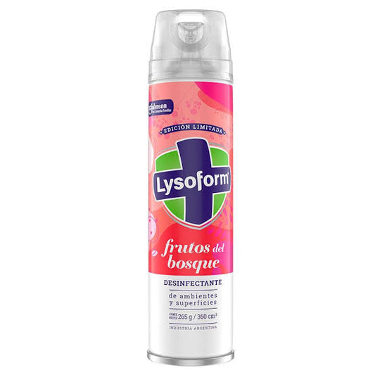 Desinfectante en aerosol Lysoform Frutos del Bosque 360 ml