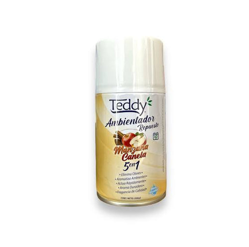 Repuesto de desodorante ambiental automático Teddy manzana canela 250 ml