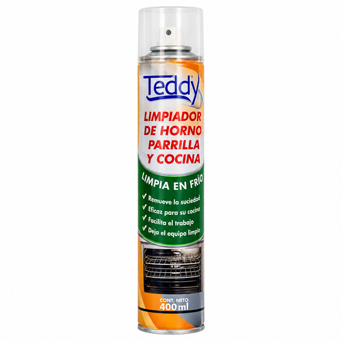 Limpiador de hornos y parrillas Teddy en aerosol 400 ml
