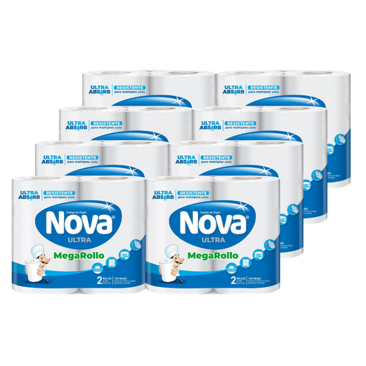Toalla de Papel Nova Ultra 2x24 mts Manga de 16 rollos