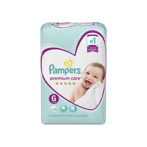 Paquete Pañal Pampers Premium G