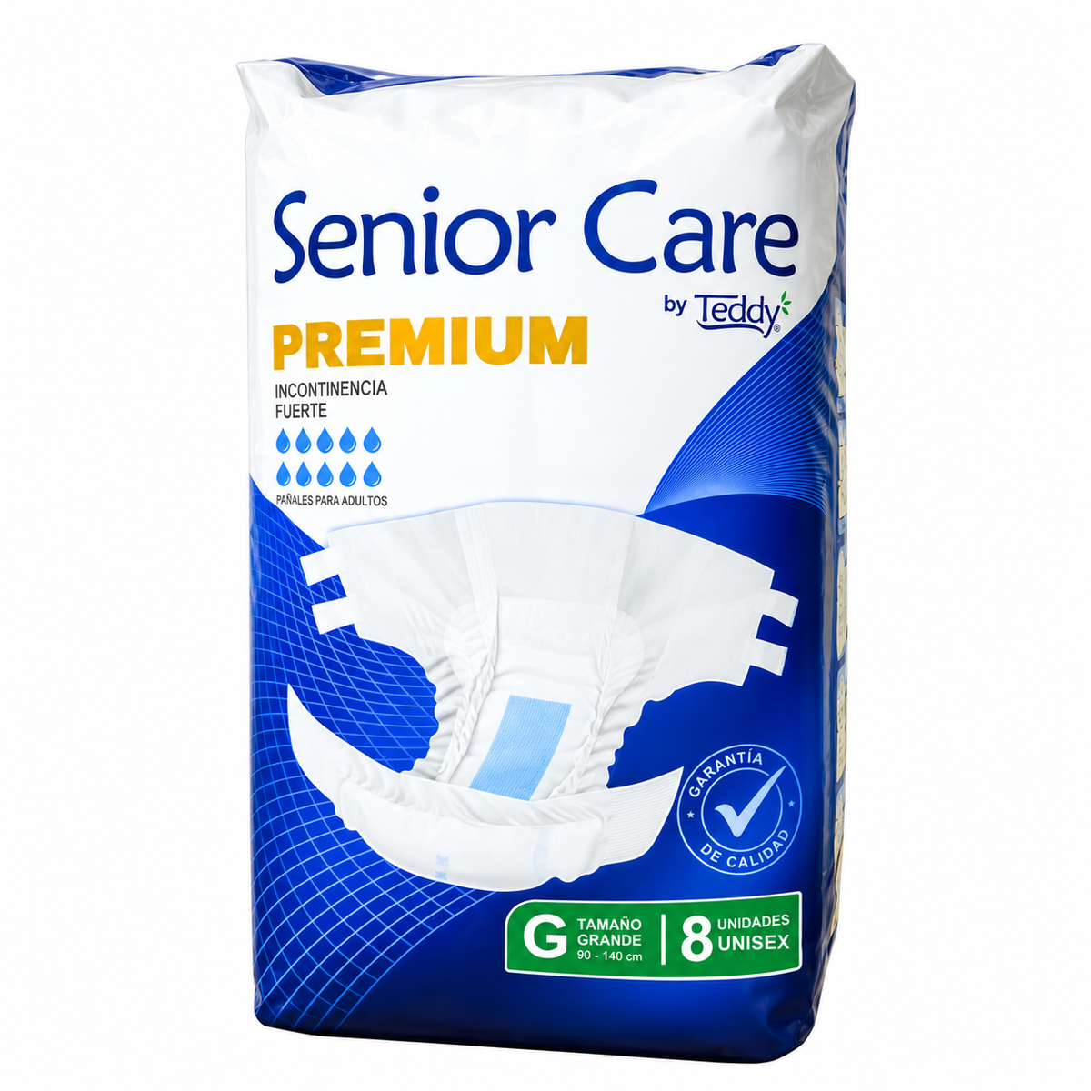 Pañales para adulto Teddy Senior Care Premium G 8 unidades