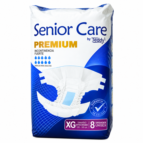 Pañales para adulto Teddy Senior Care Premium XG 8 unidades