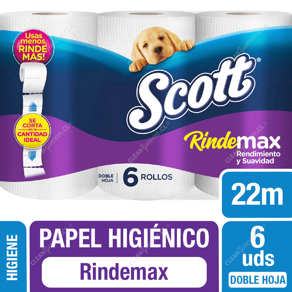 Papel higiénico Rindemax 6 rollos de 23 m
