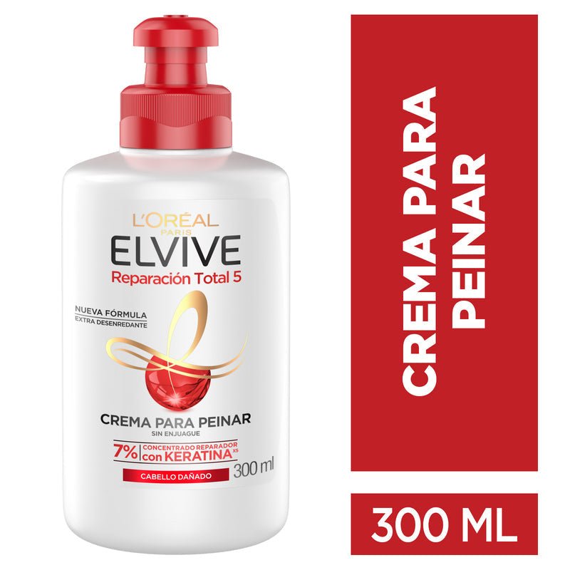 Crema para peinar Elvive Reparación Total 5 300 ml