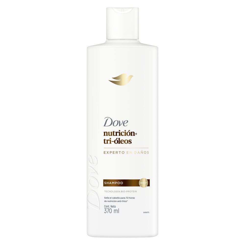 Shampoo Dove nutrición + tri-óleos 370 ml