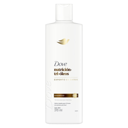Shampoo Dove nutrición + tri-óleos 370 ml