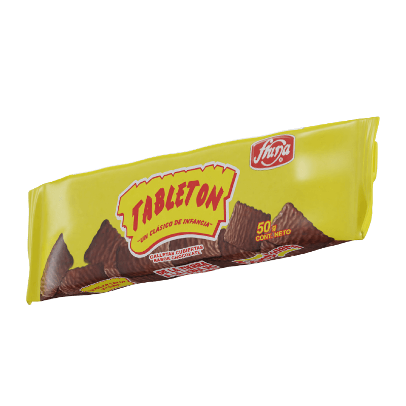 Galleta Chocolate Tableton Fruna 50 Gr