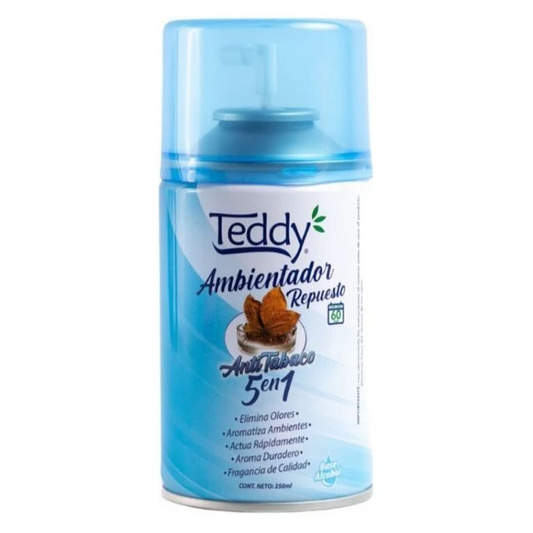 Desodorante Ambietal Automatico repuesto Antitabaco Teddy 250 cc