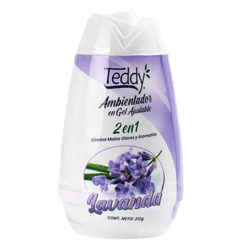 Aromatizador en gel para autos lavanda Teddy