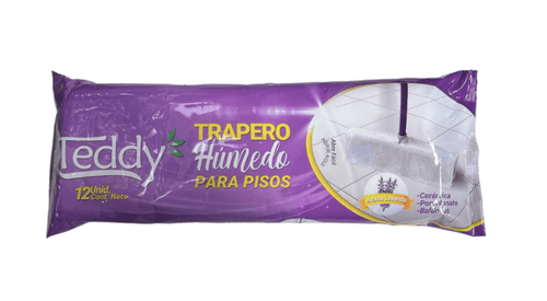 Trapero húmedo pisos Teddy lavanda 12 unidades