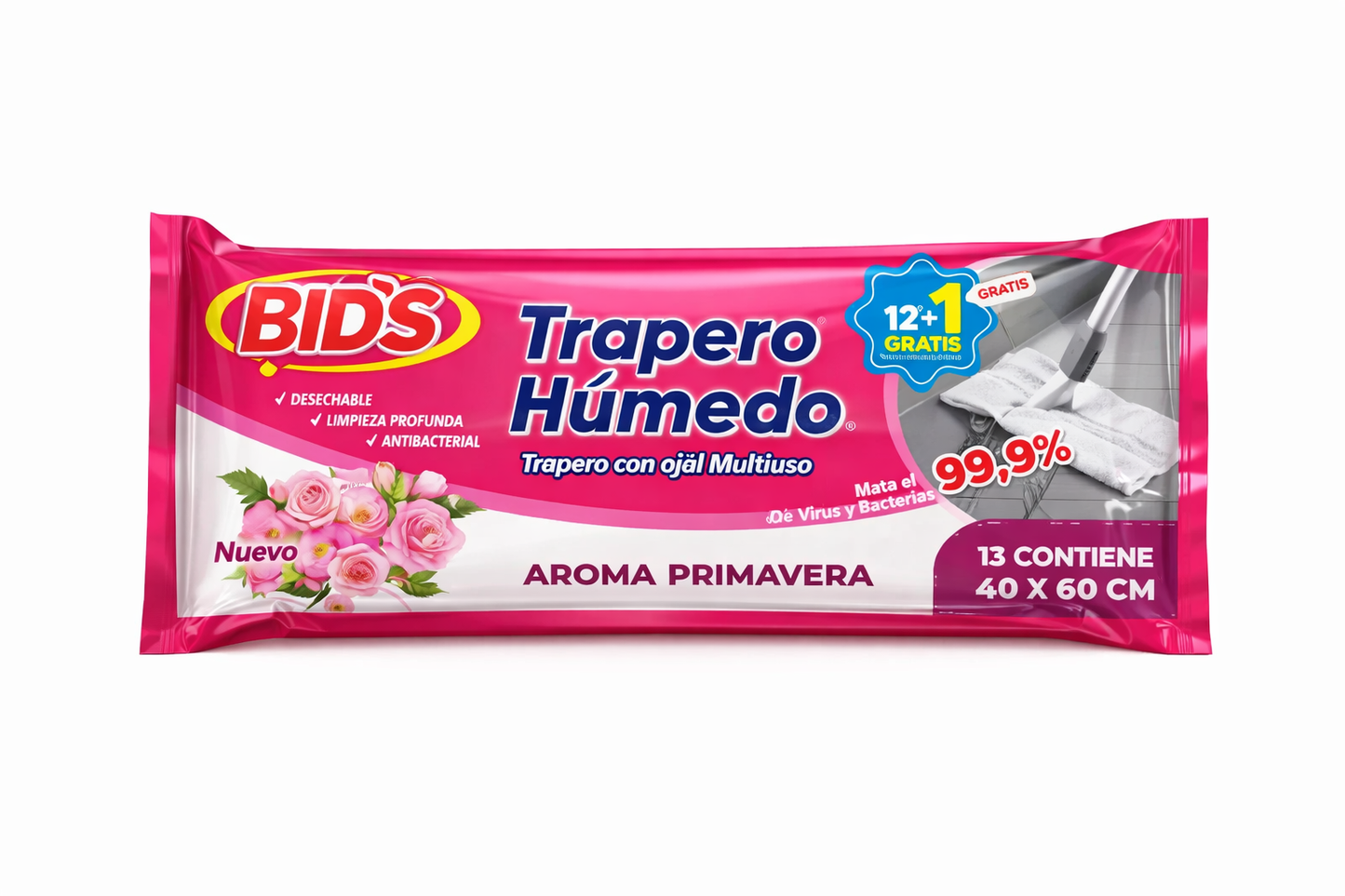 Trapero Humedo de Multipiso Primavera Bids 13 unid