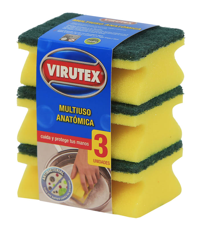 Esponja Acanalada 3 uni Clasica Virutex