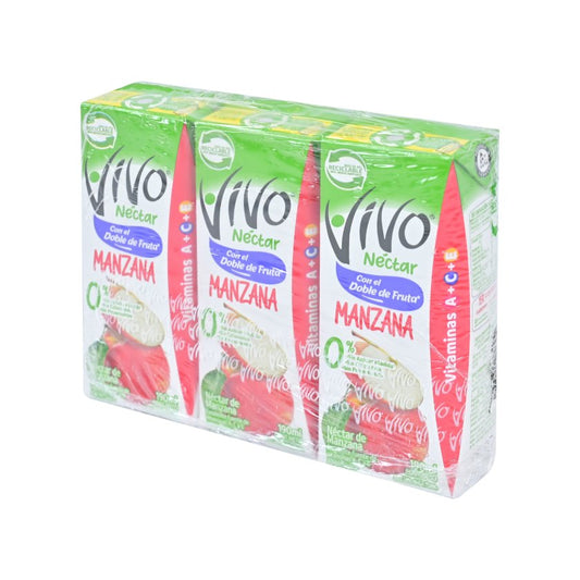 Jugo Manzana Vivo 190 ml 3 unid