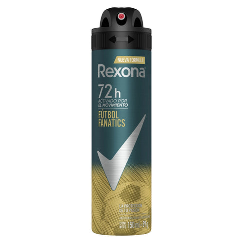 Desodorante Spray Rexona Men Futbol 150 ml - Protección Deportiva