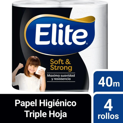 Papel Higienico Elite 4x40 Triple Hoja - 32 Rollos