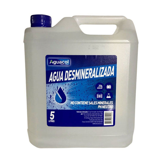 Agua Desmineralizada 5L Aguacol