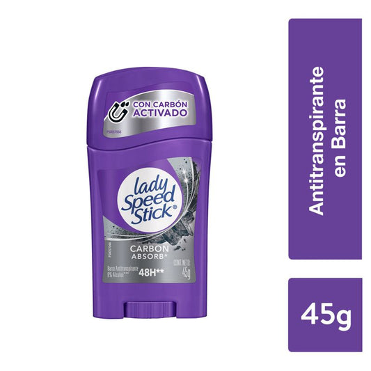 Desodorante Barra Lady Speed Stick Carbon