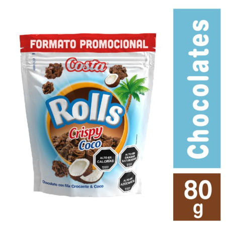 Rolls Crispy Coco 80 g Costa