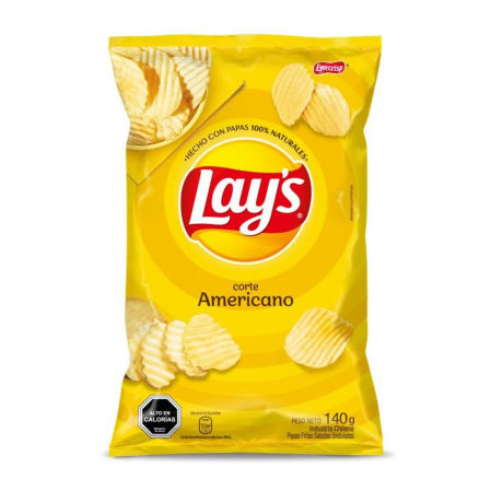 Papas Fritas Lays Corte Americano 140 GRS