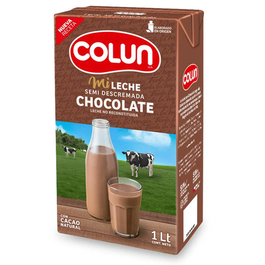 Leche Semidescremada Chocolate Colun 1 Ltr.