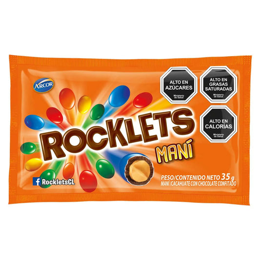 Rocklets Mani Chocolate Arcor 35 gr